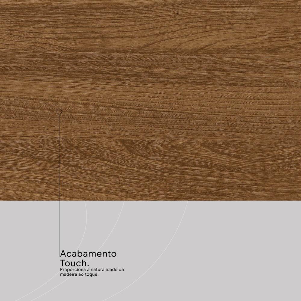 Cômoda com 2 Portas e 4 Gavetas 120cm Multimóveis CR35291 Amêndola/Off White
