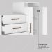Cômoda com 2 Portas e 4 Gavetas 120cm Multimóveis CR35291 Branco
