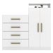 Cômoda com 2 Portas e 4 Gavetas 120cm Multimóveis CR35291 Branco