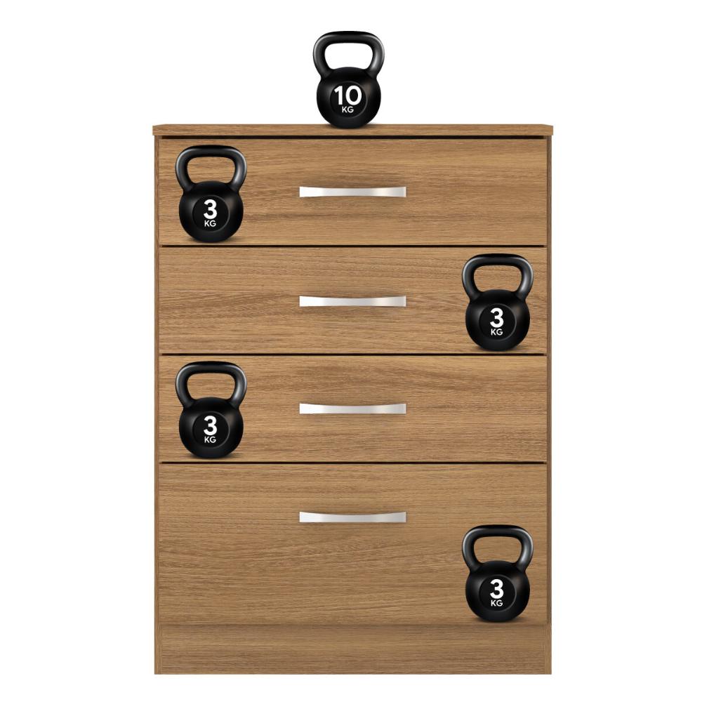 Cômoda com 4 Gavetas 63cm Multimóveis CR35290 Amêndola Touch