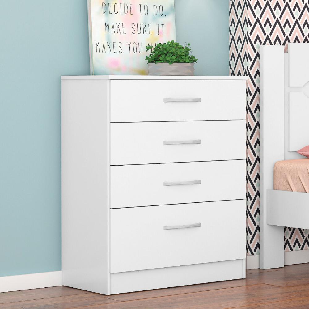 Cômoda com 4 Gavetas 63cm Multimóveis CR35290 Branco