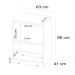 Cômoda com 4 Gavetas 63cm Multimóveis CR35290 Branco