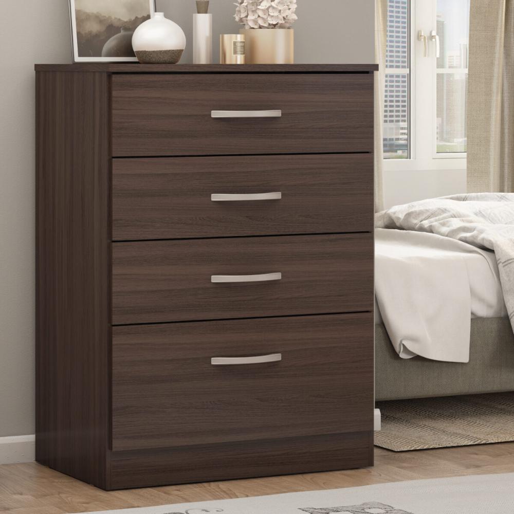 Cômoda com 4 Gavetas 63cm Multimóveis CR35290 Café Touch