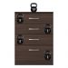 Cômoda com 4 Gavetas 63cm Multimóveis CR35290 Café Touch