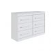 Cômoda com 6 Gavetas 121cm Multimóveis CR35263 Branco