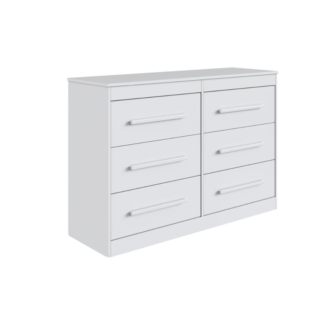 Cômoda com 6 Gavetas 121cm Multimóveis CR35263 Branco