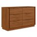 Cômoda com 6 Gavetas 136cm Multimóveis CR35292 Nogueira Touch