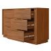 Cômoda com 6 Gavetas 136cm Multimóveis CR35292 Nogueira Touch