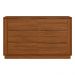 Cômoda com 6 Gavetas 136cm Multimóveis CR35292 Nogueira Touch