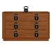 Cômoda com 6 Gavetas 136cm Multimóveis CR35292 Nogueira Touch