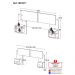 Cabeceira Casal/Queen com 2 Mesas de Cabeceira 232cm Multimóveis MP4317 Branco