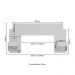 Cabeceira Casal/Queen com 2 Mesas de Cabeceira 232cm Multimóveis MP4317 Branco
