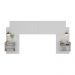 Cabeceira Casal/Queen com 2 Mesas de Cabeceira 232cm Multimóveis MP4325 Branco