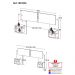 Cabeceira Casal/Queen com Espelhos e 2 Mesas de Cabeceira 232cm Multimóveis MP4326 Branco