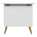 Caixa de Brinquedos Baú Organizador Retrô Multimóveis FG3638 Branco/Natural