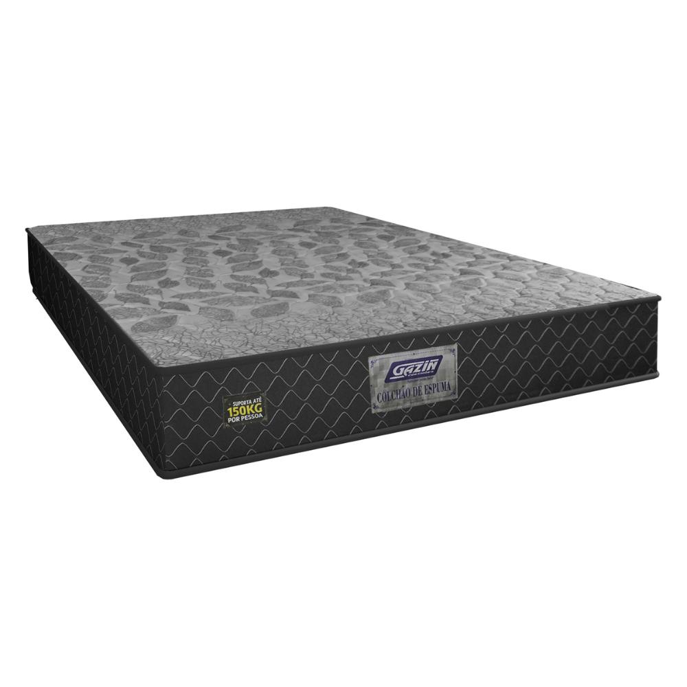 Cama Box Conjugado Casal com Colchão (138x57x188) Sonopro Gazin CR35338 Preto