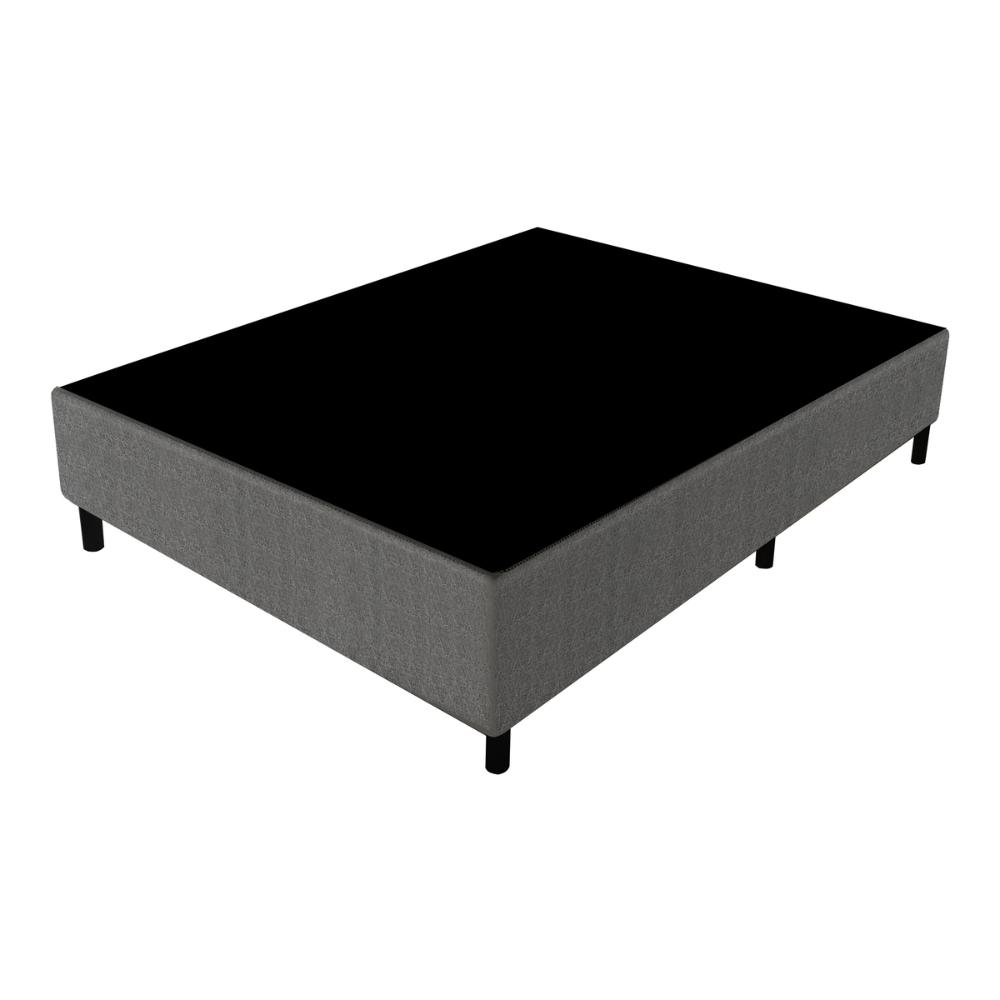Cama Box Conjugado Casal com Colchão (138x60x188) Stone Gazin CR35340 Natural Cinza