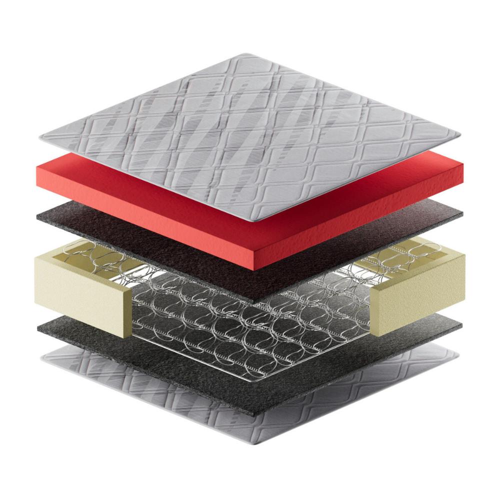 Cama Box Conjugado Casal com Colchão (138x61x188) Magma Firm Gazin CR35362 Bege/Marrom