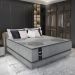Cama Box Conjugado Casal com Colchão (138x61x188) Nanofiber Gazin CR35306 Cinza Claro