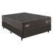 Cama Box Conjugado Casal com Colchão (138x64x188) Orthopedic Plus Gazin CR35308 Cinza/Preto