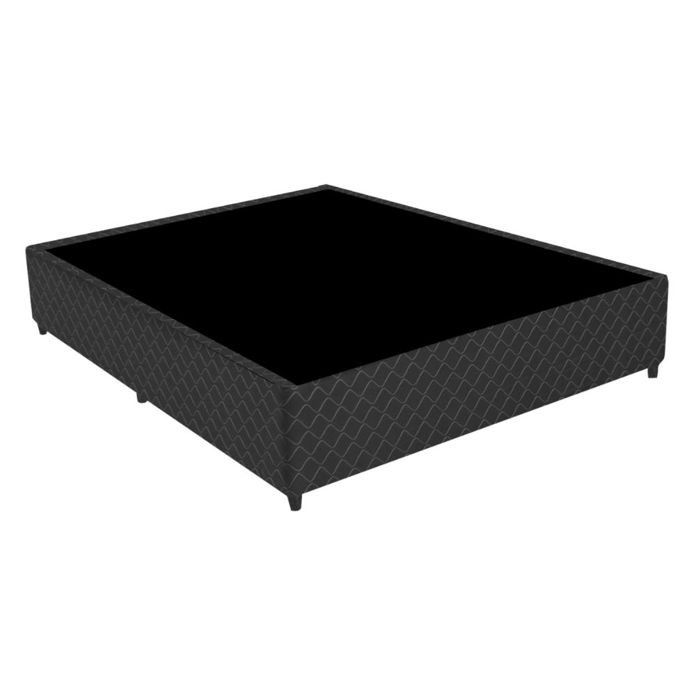 Cama Box Conjugado Casal com Colchão (138x65x188) New York HF Gazin CR35364 Preto