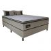Cama Box Conjugado Casal com Colchão (138x67x188) Safira Gazin CR35346 Castor