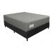 Cama Box Conjugado Casal com Colchão (138x69x188) Cloud Gazin CR35312 Grafite/Preto