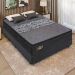 Cama Box Conjugado Casal com Colchão (138x71x188) Londres Gazin CR35319 Preto