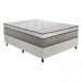 Cama Box Conjugado Casal com Colchão (138x72x188) Império Gazin CR35351 Areia/Off White