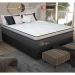 Cama Box Conjugado Casal com Colchão (138x72x188) Primeline HR Gazin CR35303 Preto