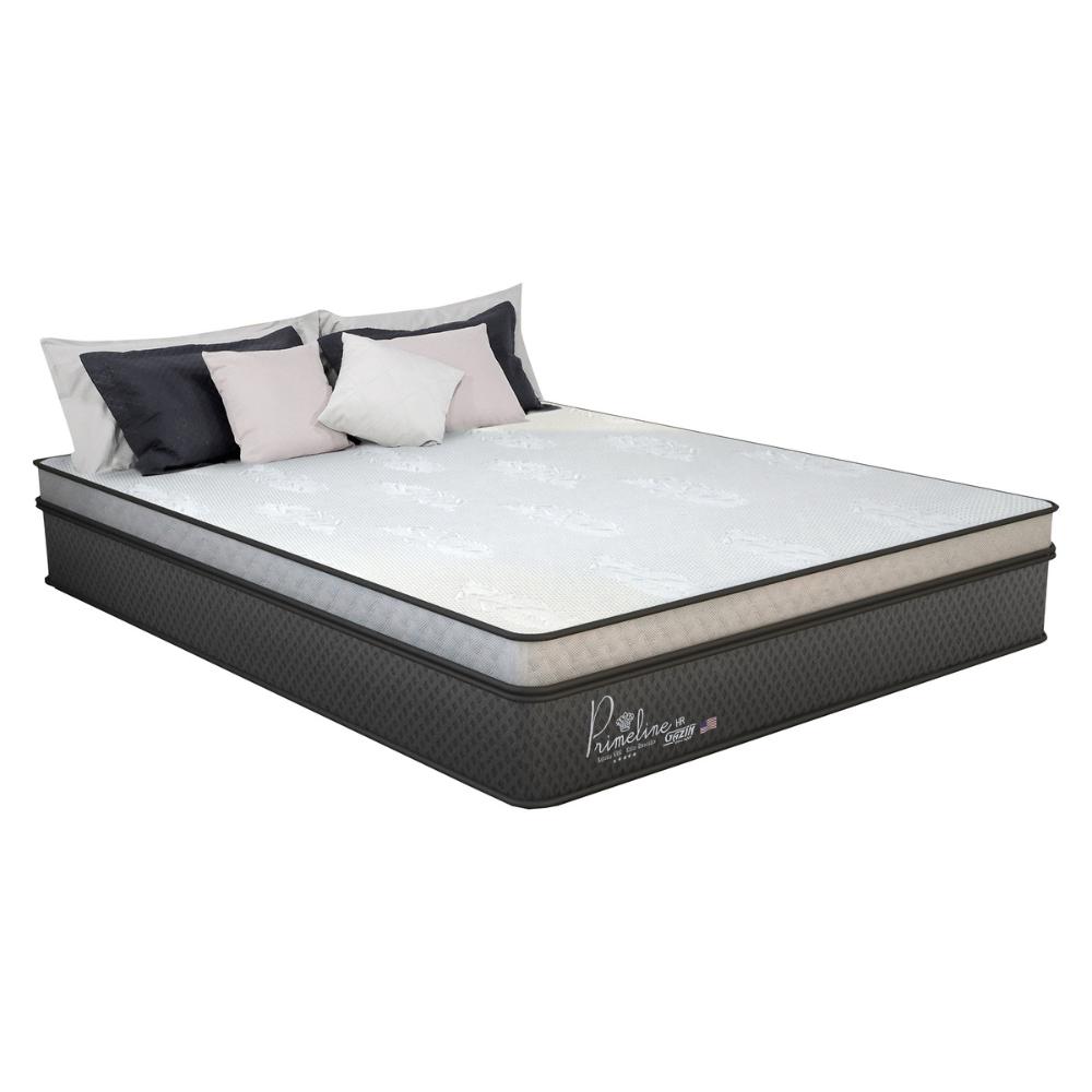 Cama Box Conjugado Casal com Colchão (138x72x188) Primeline HR Gazin CR35303 Preto