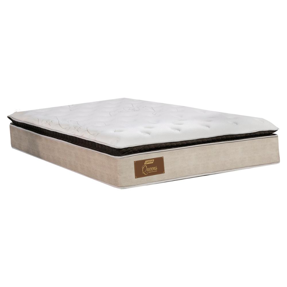 Cama Box Conjugado Casal com Colchão (138x73x188) Gazin CR35349 Bege/Marrom