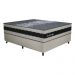 Cama Box Conjugado Casal com Colchão (138x73x188) Sevilha Gazin CR35357 Areia/Preto