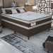 Cama Box Conjugado Casal com Colchão (138x73x188) Sleep Gold Gazin CR35355 Marrom/Bege