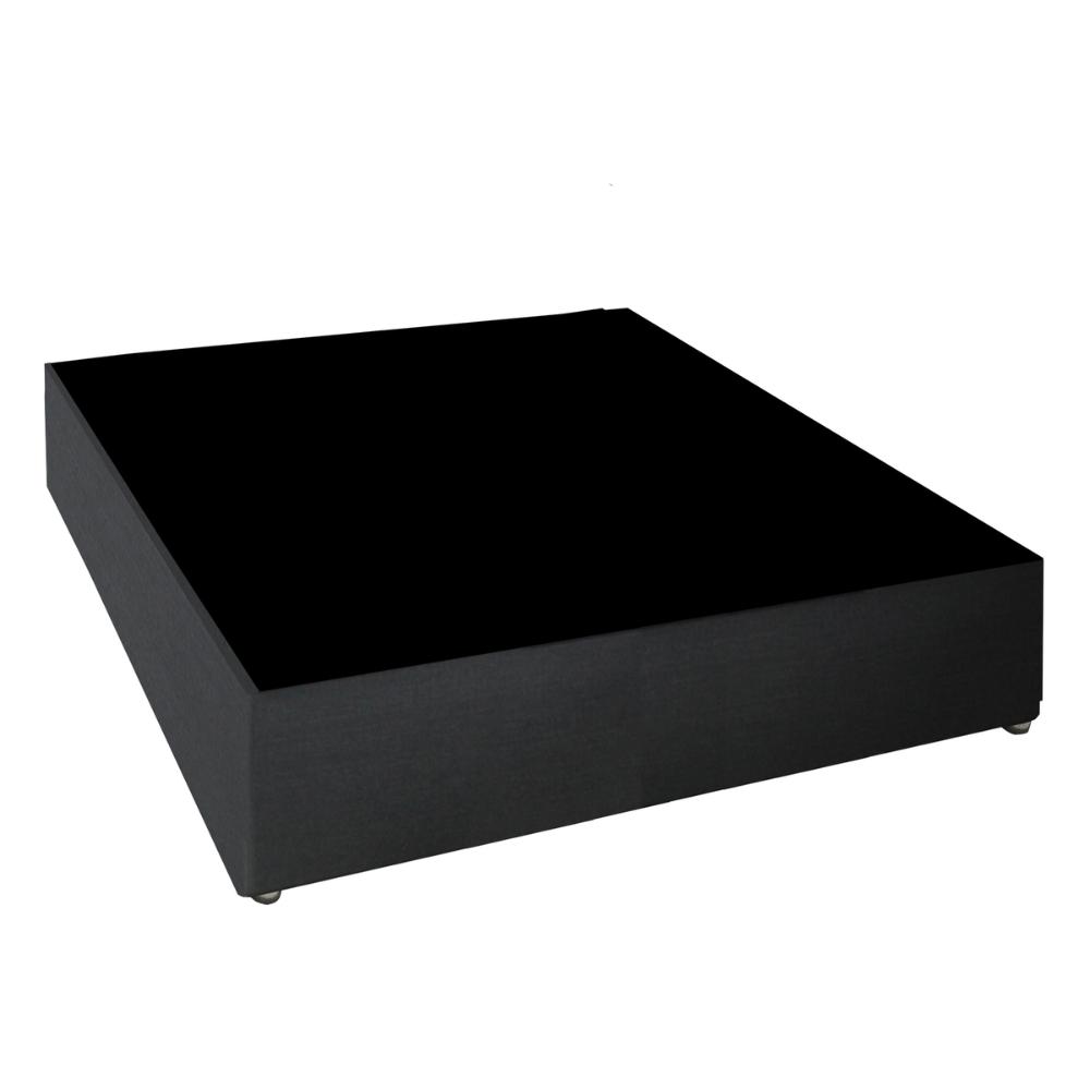 Cama Box Conjugado Casal com Colchão (138x78x188) Royal Black Gazin CR35299 Chumbo Escuro