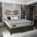 Cama Box Conjugado King com Colchão (193x61x203) Magma Firm Gazin CR35363 Bege/Marrom