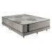 Cama Box Conjugado King com Colchão (193x61x203) Nanofiber Gazin CR35307 Cinza Claro