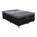 Cama Box Conjugado King com Colchão (193x65x203) New York HF Gazin CR35365 Preto