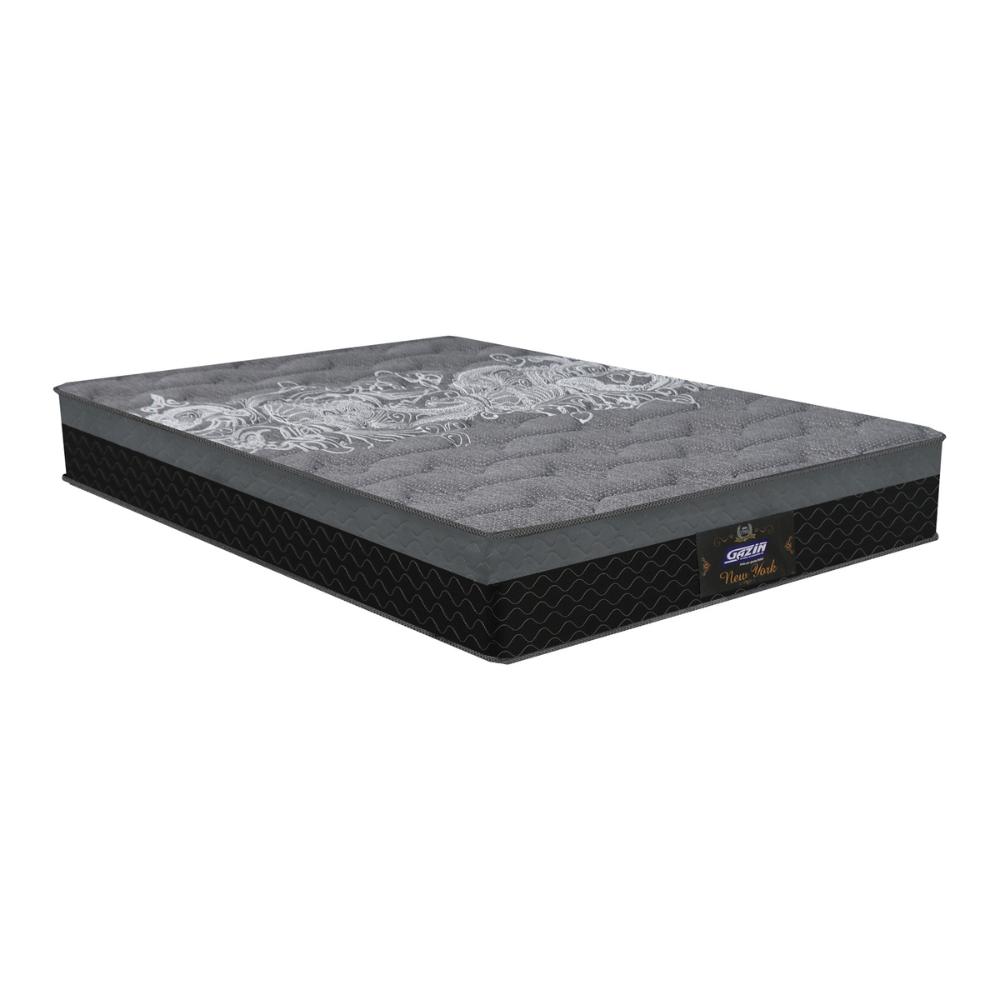 Cama Box Conjugado King com Colchão (193x65x203) New York HF Gazin CR35365 Preto