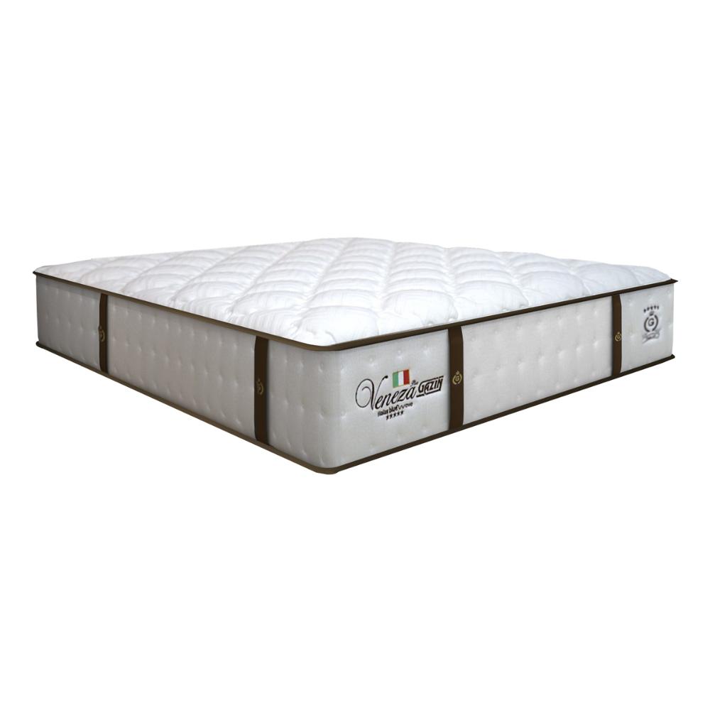 Cama Box Conjugado King com Colchão (193x69x203) Veneza II Gazin CR35310 Branco