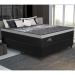 Cama Box Conjugado King com Colchão (193x72x203) Black Night Gazin CR35354 Preto/Cinza