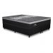 Cama Box Conjugado King com Colchão (193x72x203) Black Night Gazin CR35354 Preto/Cinza