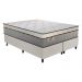 Cama Box Conjugado King com Colchão (193x72x203) Império Gazin CR35352 Areia/Off White