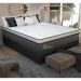 Cama Box Conjugado King com Colchão (193x72x203) Primeline HR Gazin CR35304 Preto