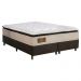 Cama Box Conjugado King com Colchão (193x73x203) Gazin CR35350 Bege/Marrom