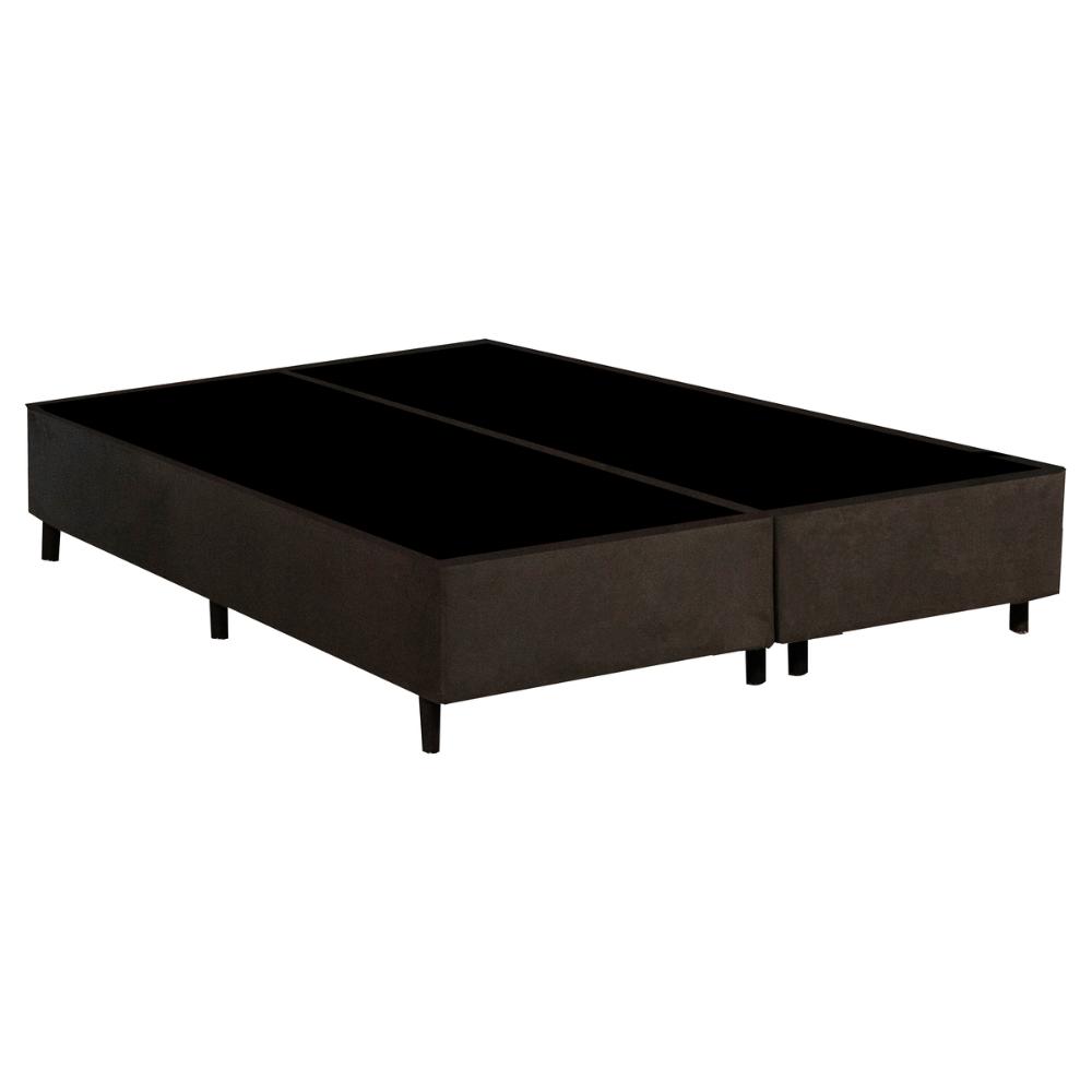 Cama Box Conjugado King com Colchão (193x73x203) Gazin CR35350 Bege/Marrom