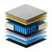 Cama Box Conjugado King com Colchão (193x73x203) Gazin CR35350 Bege/Marrom