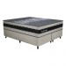 Cama Box Conjugado King com Colchão (193x73x203) Sevilha Gazin CR35358 Areia/Preto