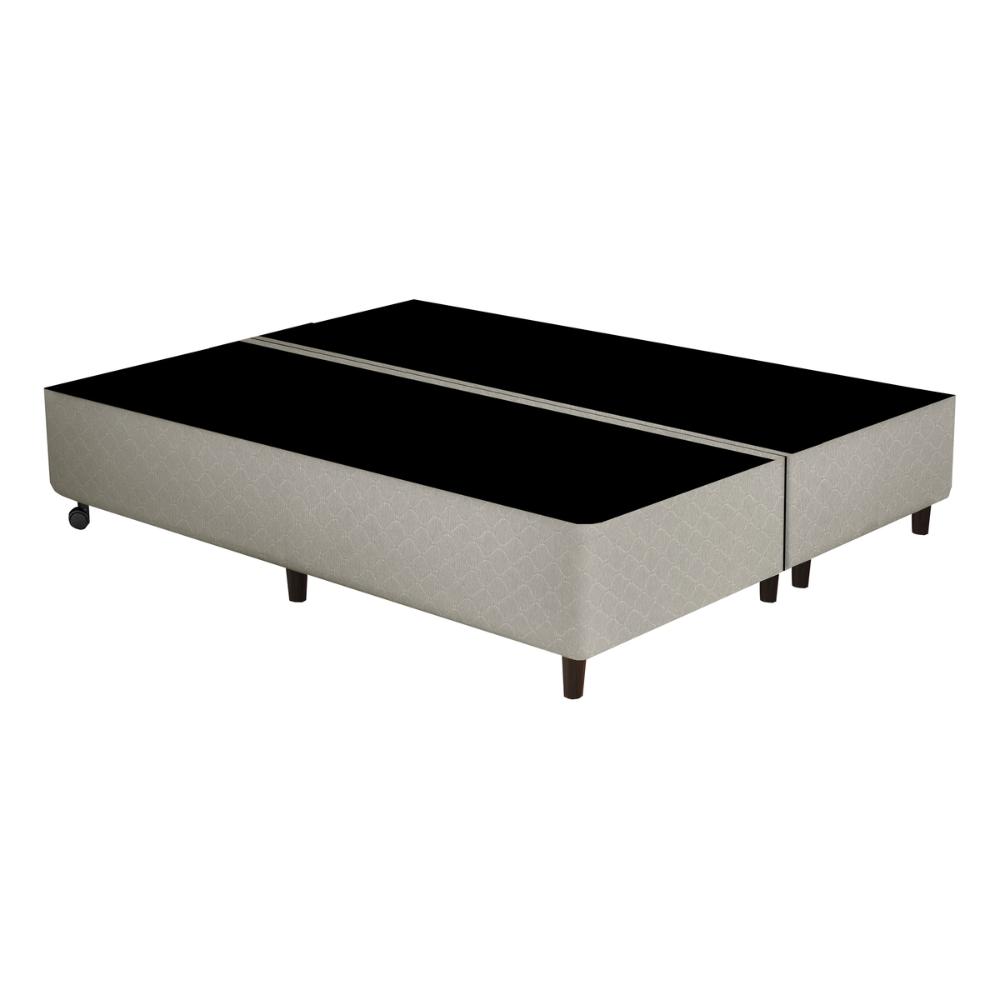 Cama Box Conjugado King com Colchão (193x73x203) Sevilha Gazin CR35358 Areia/Preto