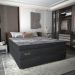 Cama Box Conjugado King com Colchão (193x78x203) Royal Black Gazin CR35300 Chumbo Escuro